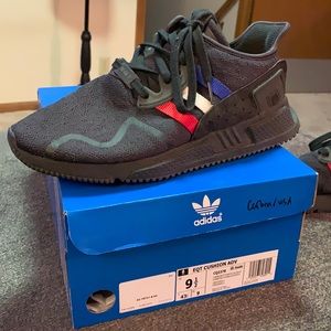 Men’s Adidas EQT Cushion ADV. carbon/white/Scarlett. Used condition size 9.5